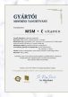 MSM + C vitamin - ízületi támogató, 1000 gramm